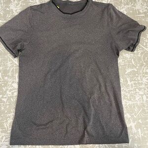 Lululemon Shirt Mens Large Gray Metal Vent Tech Short Sleeve Seamless Running